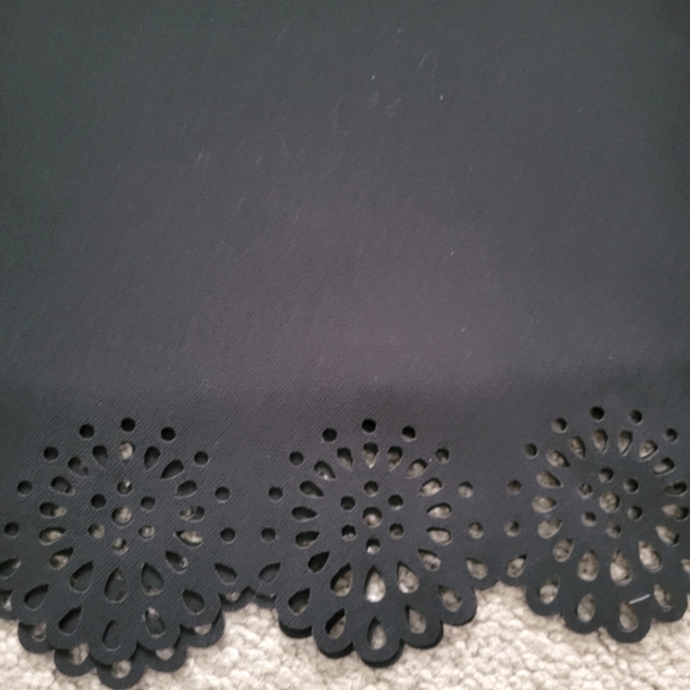 NWT Loft Flared Cut-Out Hem Skirt - Picture 3 of 7